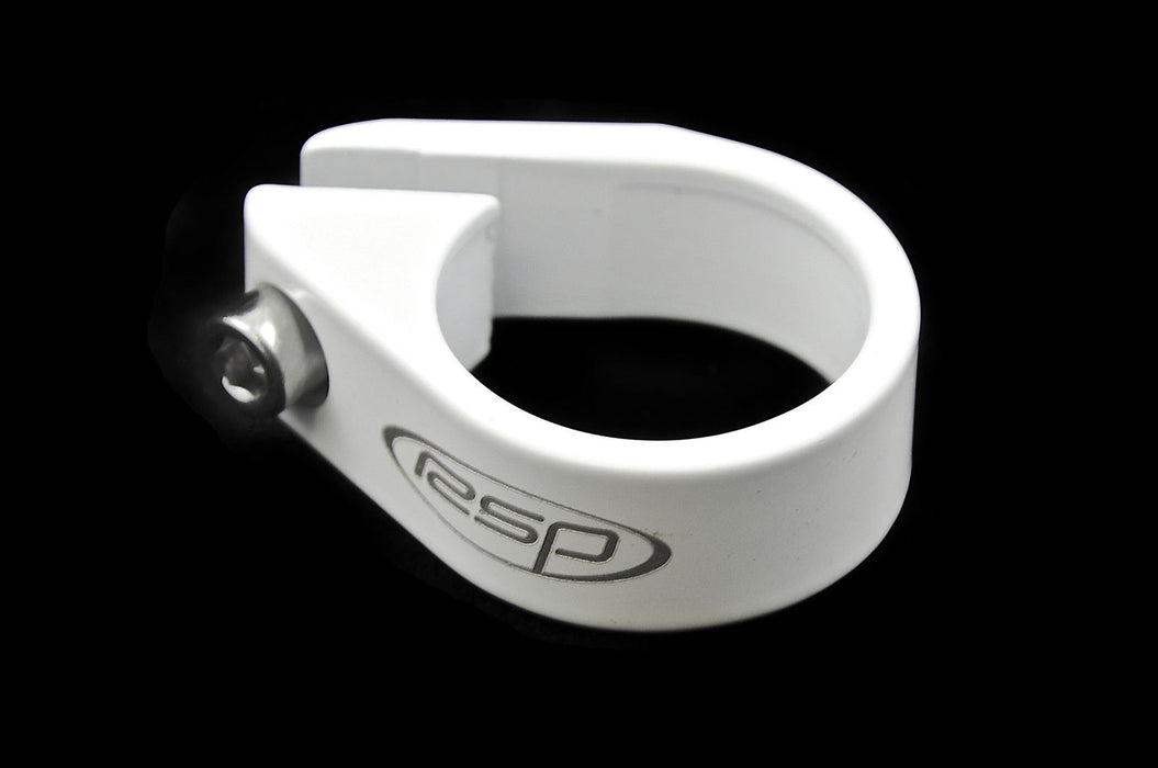 RALEIGH RSP 28.6mm ALLOY SEAT COLLAR CLAMP WHITE OFFSET RSC286W