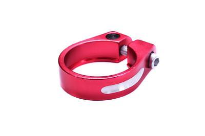 ANODISED RED ALLOY SEAT CLAMP 34.9mm LIGHTWEIGHT WITH STAINLESS ALLEN BOLT NEW