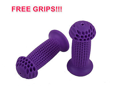 GIRLIE BIKE ACCESSORIES PACK DOLLY SEAT, BASKET, TASSELS, FREE GRIPS PURPLE