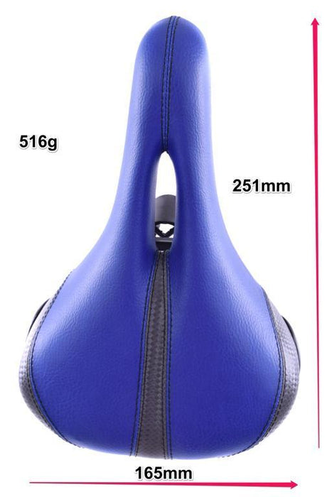 TOP QUALITY STYLISH JUNIOR CYCLE SEAT BLUE&GREY BIKE SPORTS SADDLE WITH BRACKET