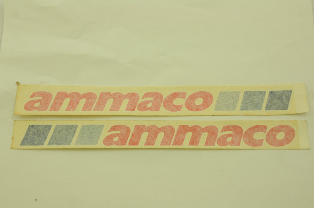 Ammaco Sticker PAIR (2) AMMACO OLD SCHOOL BMX DOWN TUBE TRANSFER STICKERS GENUINE 80'