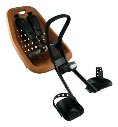 YEPP MINI BROWN FRONT MOUNT BIKE CHILD SEAT FOR AHEAD STEM CYCLES 45% OFF+ STAND
