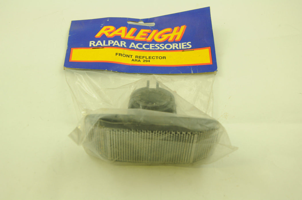 RALEIGH WIDE BIKE SEATPOST FRONT REFLECTOR, FITS MOST BIKES & IDEAL FOR TRAILERS