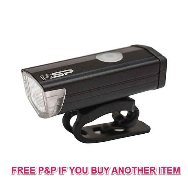 RSP VISIO USB RECHARGEABLE FRONT BIKE LIGHT CYCLE LAMP 300 LUMEN LAA564 50% OFF
