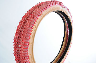 2 Pack ASC 20 X 2.125 Street BMX Tyres – Black Rubber, 20 Inch Wheel