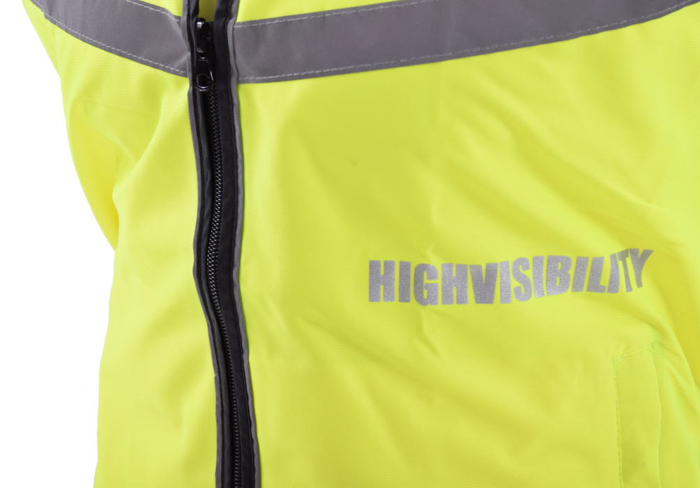 Ladies Equisafety HiViz Air Waistcoat Reflective Safety Cycle Horse Riding Yellow Small