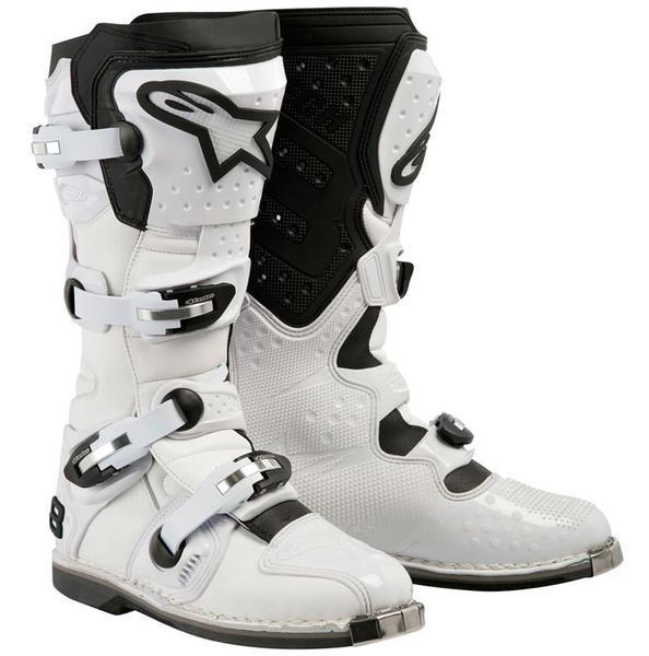 Alpinestars Tech 8 Light MX-Motocross Boots – WHITE: US SIZE 12- UK SIZE: 11- EU SIZE: 46