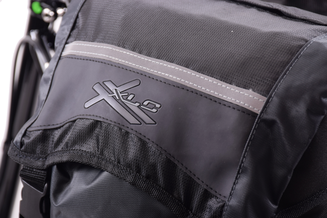 XLC Rear Pair Pannier Bike Bags Pair Set 30 Litre Roll Top Touring Bags Water Resistant
