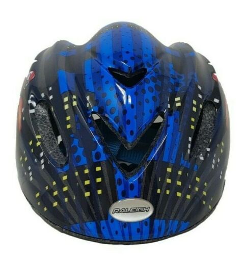 Raleigh Childrens Cycle Helmet Junior Bandit Moto Helmet Blue 48 - 52cm New