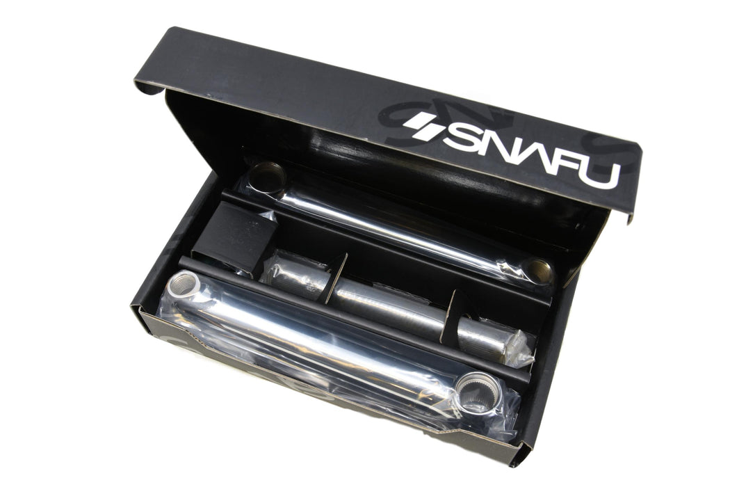 Snafu Mayweather Bmx,175mm 4130 Chromoly 1.4mm Forged Cranks OPC 3 Piece No BB Chrome