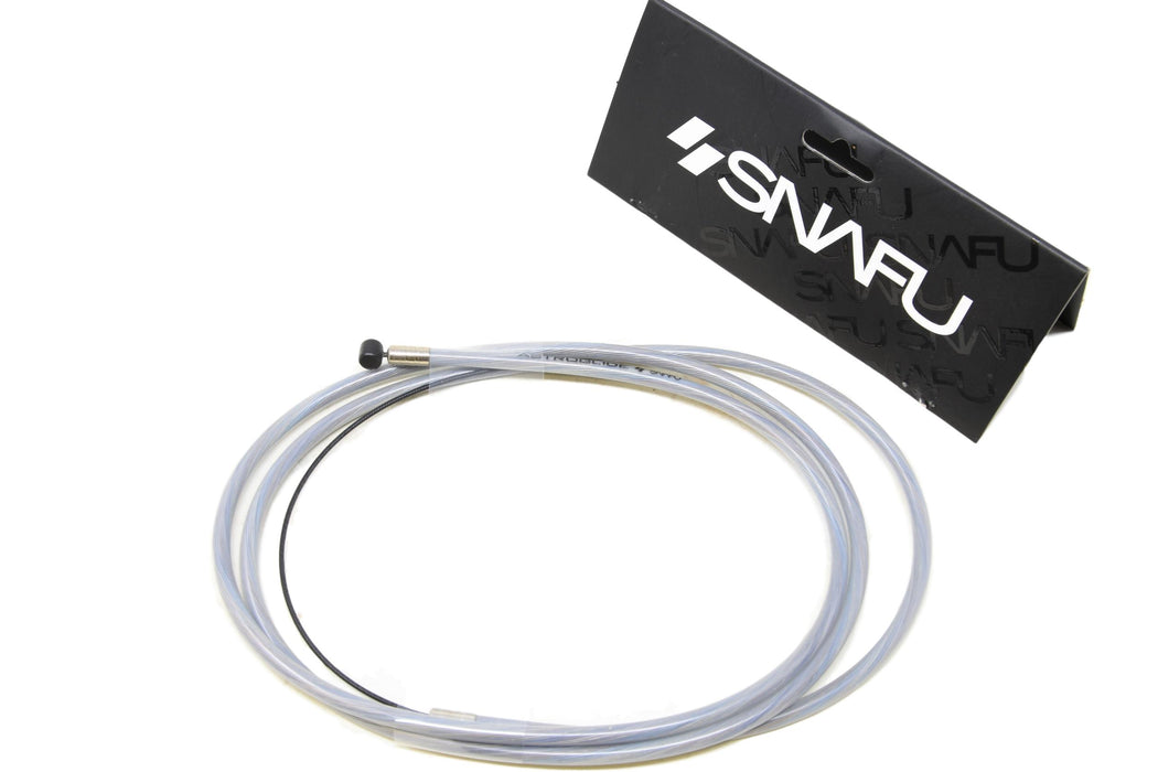 Snafu BMX Astroglide Straight Brake Cable 48” Long Quality Stainless Steel Clear