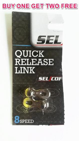 2 FREE SELCOF QUICK CHAIN LINK FOR 8 SPEED CHAINS WHEN YOUN BUY ONE ! SUIT SHIMANO