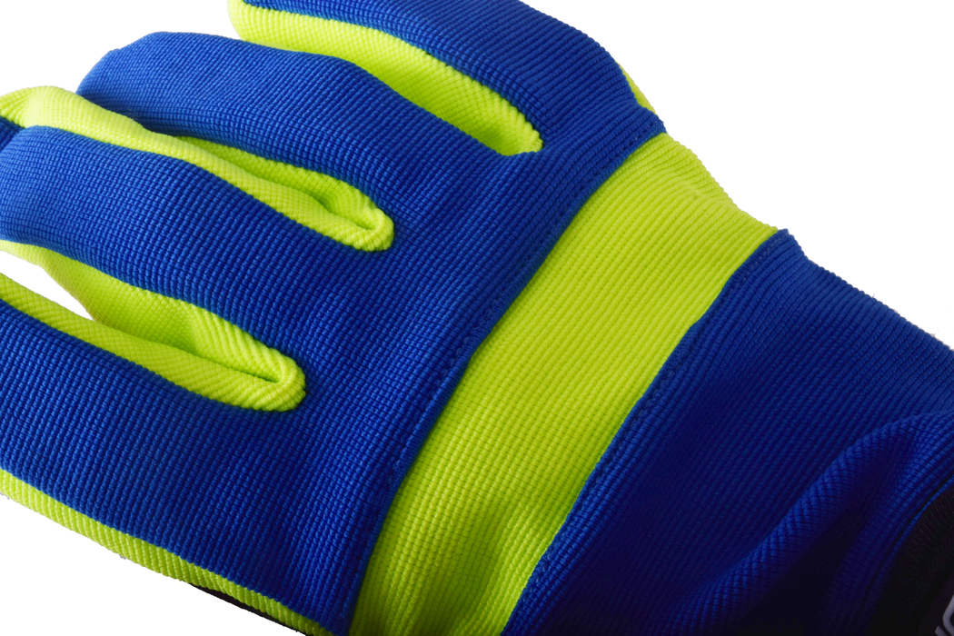 MTB Winter Gloves Adults Hi Viz Blue Cycling Sports Weatherproof Gloves 4 Sizes