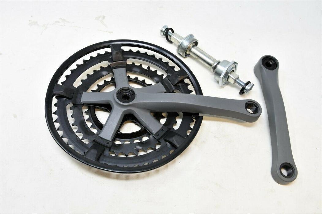 Thun 28/38/48 Shimano Compatible Triple Mtb Chainwheel Set Crank 170mm With Axle