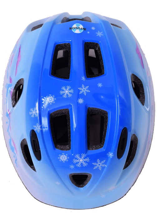 RALEIGH "MYSTERY ICE” CHILDS, KIDS, KIDDIES BIKE HELMET WITH BUILT IN LED SAFETY LIGHT 48-54cm BLUE