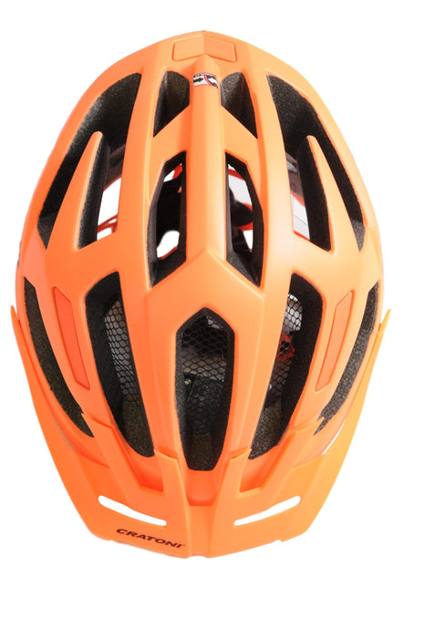Cratoni C-FLASH MTB Helmet Low Profile - Neon Orange 59 – 62cm Reflective