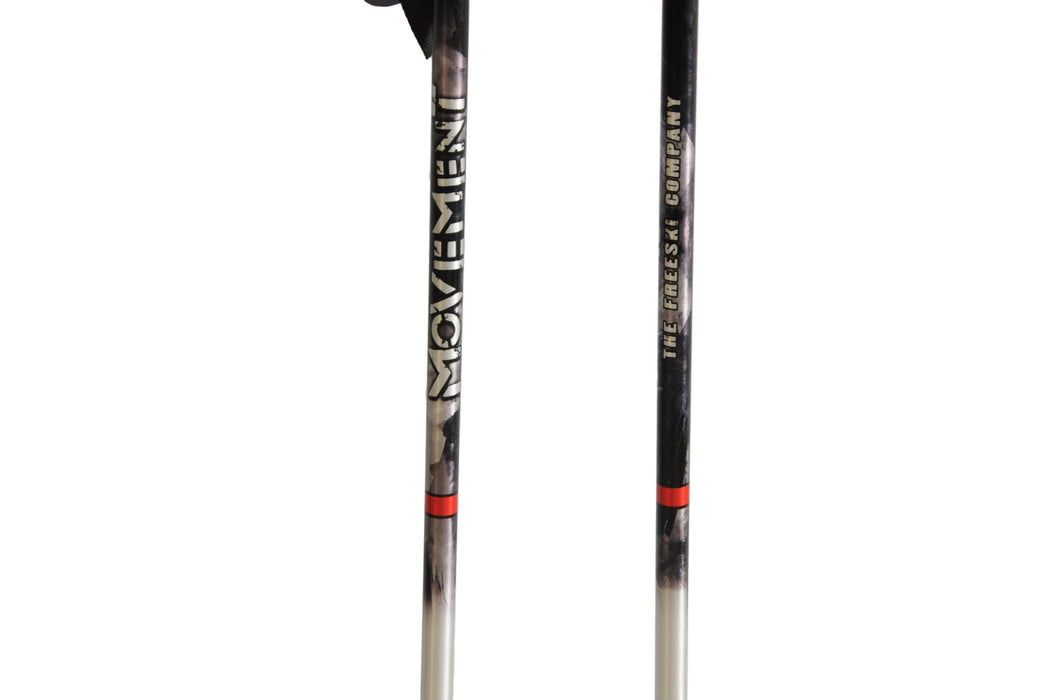 Movement Steel & Black Branded Ski Poles 120cm
