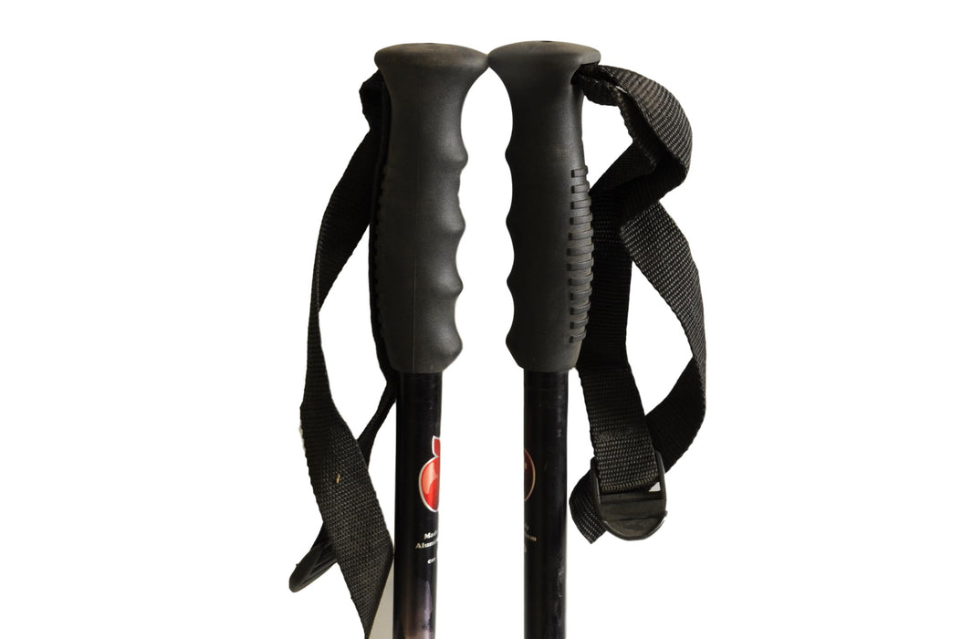 Movement Steel & Black Branded Ski Poles 120cm
