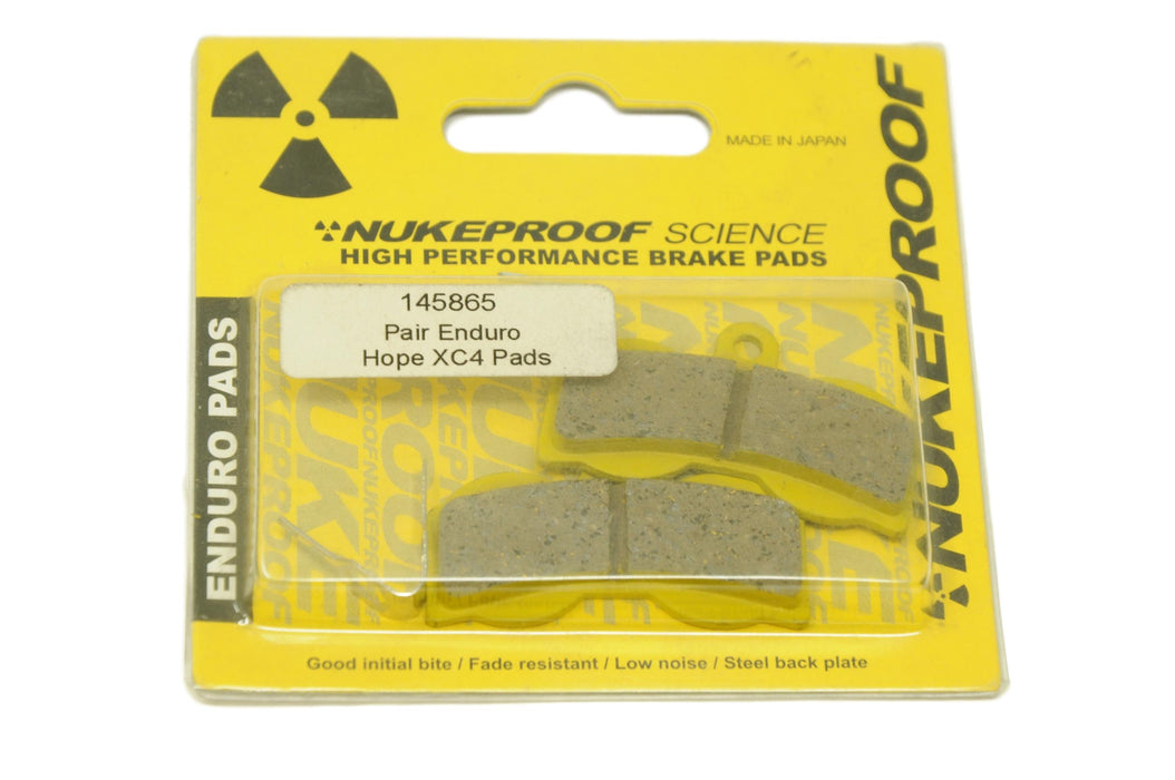Pair of Nukeproof Hope XC 4-Pot Disc Brake Pads – Enduro