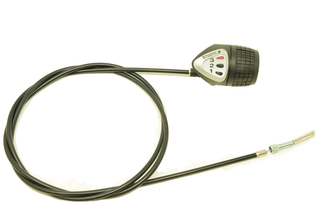 Sturmey Archer 3 Speed Twist Grip Shifter & Cable For Internal Hub Gears