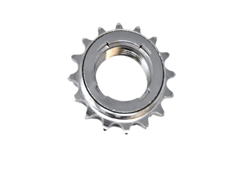 CLICK CLICK NOISY RATCHET CLICKING NOISE 16 TEETH 1/8 FREEWHEEL SPROCKET COG SILVER CHROME IDEAL FOR BMX FIXIE BIKE OR SINGLE SPEED BICYCLE