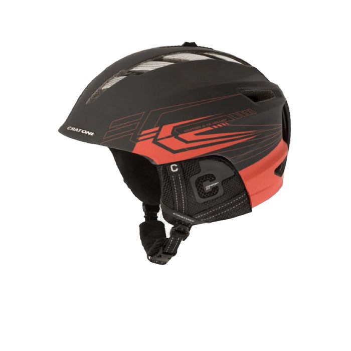 Cratoni C-Instinct Lightweight Snow Sports - Ski Helmet: Black-Red Matte - L-XL (59-62cm) – EX DISPLAY