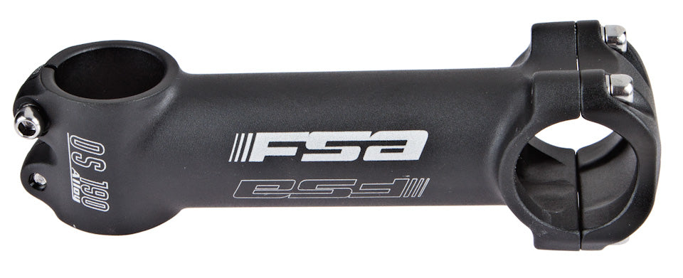 FSA OS 190 A-HEAD 28.6mm (1 1-8") HANDLEBAR STEM 120mm REACH,6 DEGREE RISE BLACK