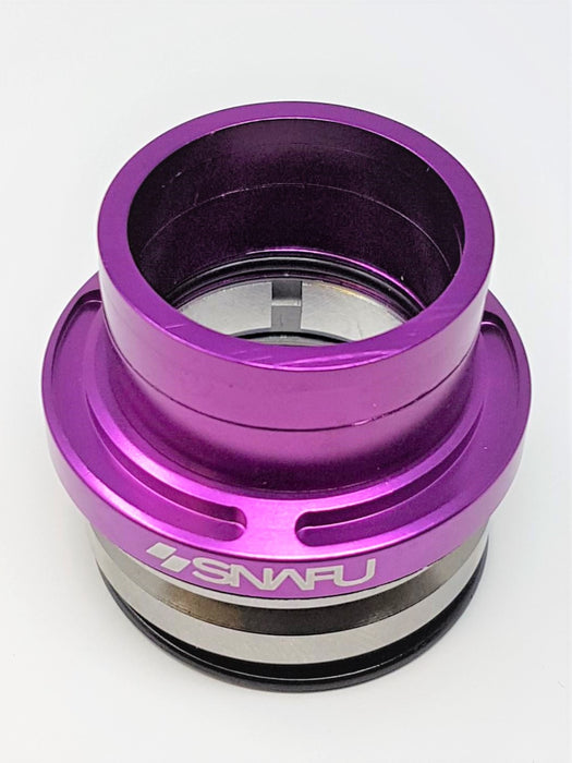 Snafu Fontanel Integrated Headset 1 1-8” Steerer Precision Sealed Bearings Purple