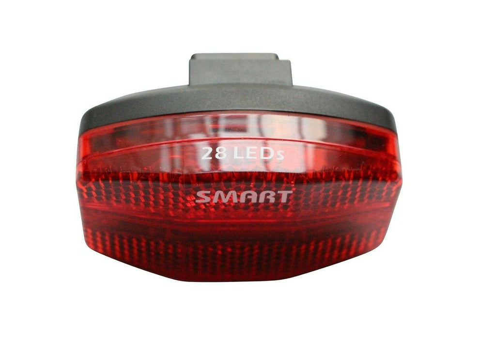 Top Brand Smart TL261R Red Bike Light 28 Led Bright Safety Chip On-Off 55% Off RRP