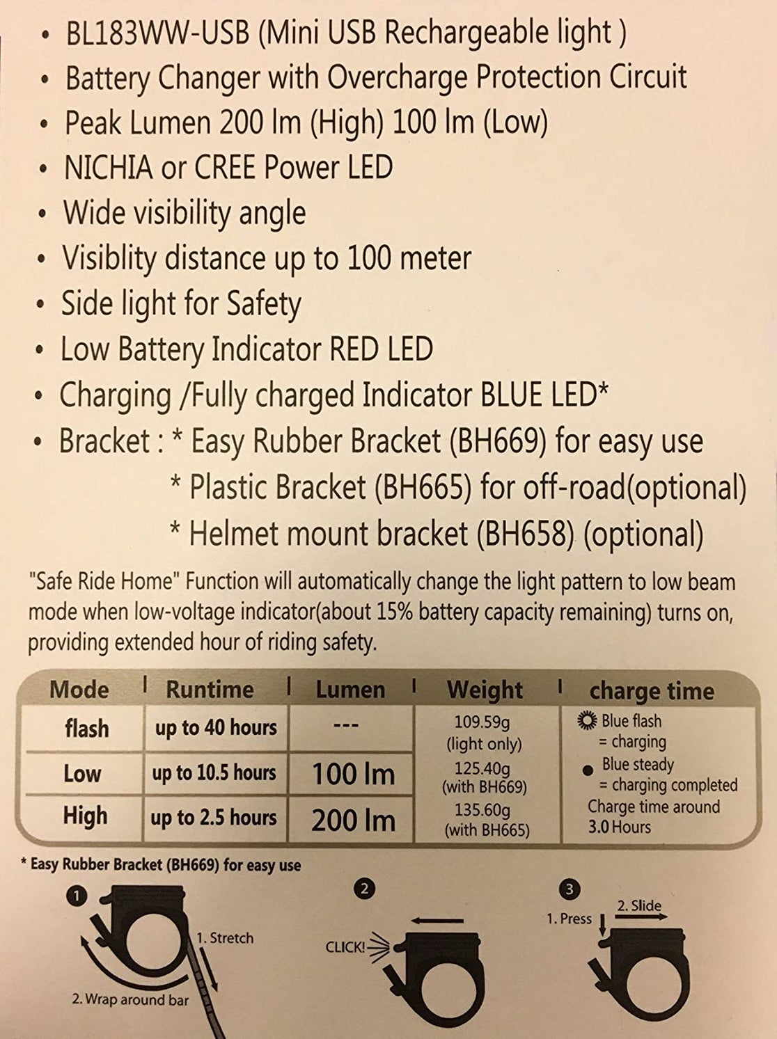 Lights & Reflectors Bike Accessories Bankrupt Bike Parts