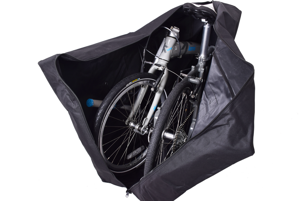 Transport Carry Bag Up To 20 Wheel Folding Bike in Black Water Resistant