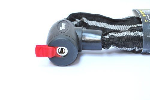 MASTER LOCK GOLD SECURE, SECURITY LEVEL 10, METRE LONG 10mm BICYCLE CHAIN LOCK WITH REFLECTIVE NYLON COVER
