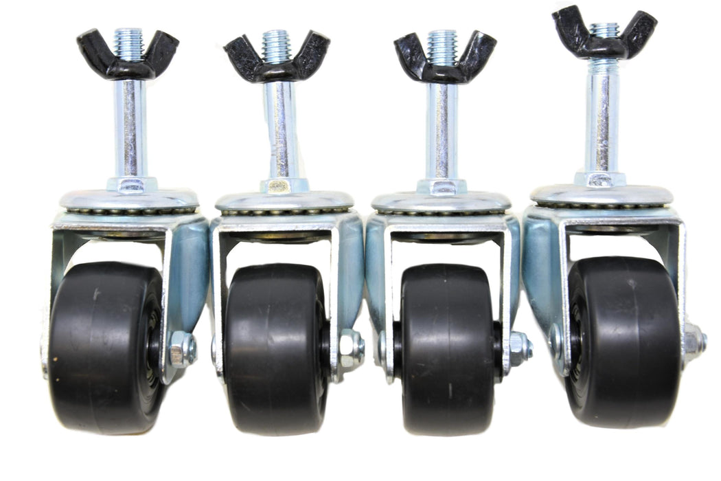Freshpark Skateboard Ramp Wheel Kit 4 New Caster Wheels Makes Ramps Very Mobile