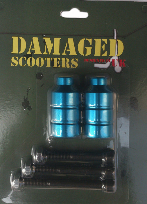 “Damaged” Brand Stunt Scooter Freestyle Grinding Trick Nuts Pegs Slider With Axle