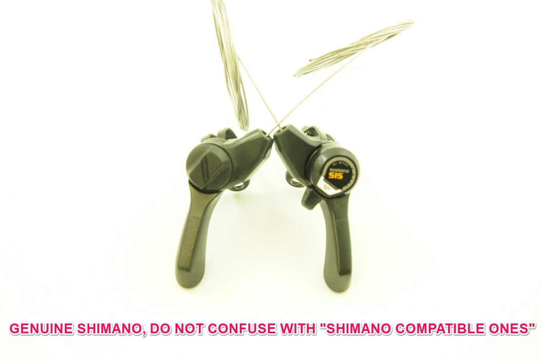 PAIR GENUINE SHIMANO EARLY MTB THUMB SHIFT TOP SHIFTER GEAR LEVERS FOR USE ON 12 or 18 SPEED BIKES