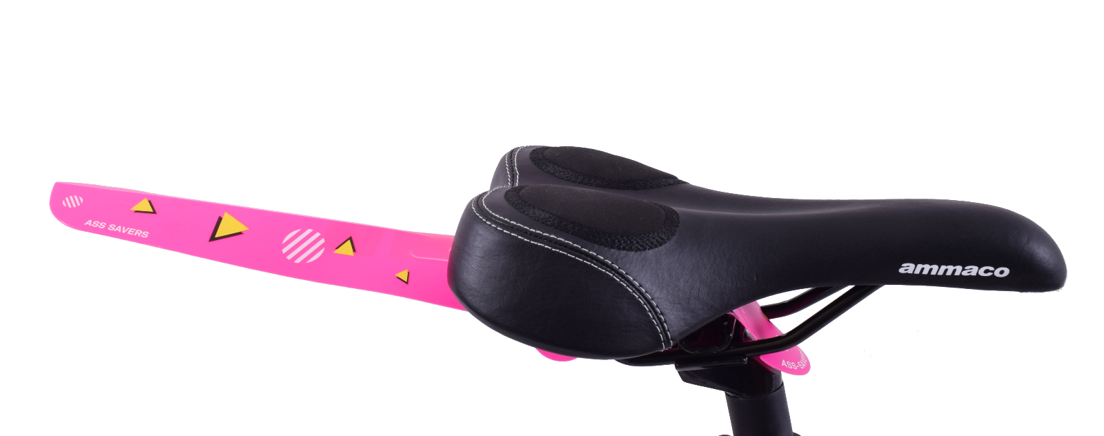 Raleigh Ass Saver Extended Rear Clip On Mudguard Road MTB Bike Pink AMG723