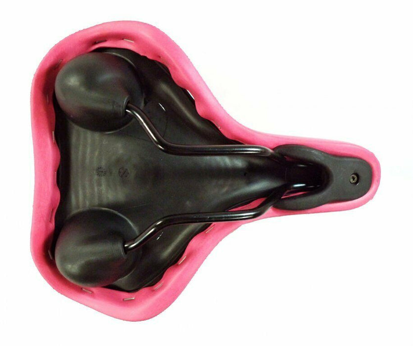 Pink Super Comfort Wide Eva Soft Padded Bicycle Saddle Ladies - Men's Bike Seat