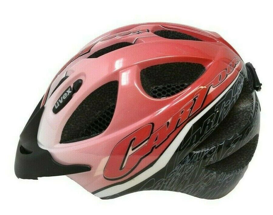 Uvex Hero Cartoon Childrens Bike Helmet 49 - 55cm Two Tone red With Peak New
