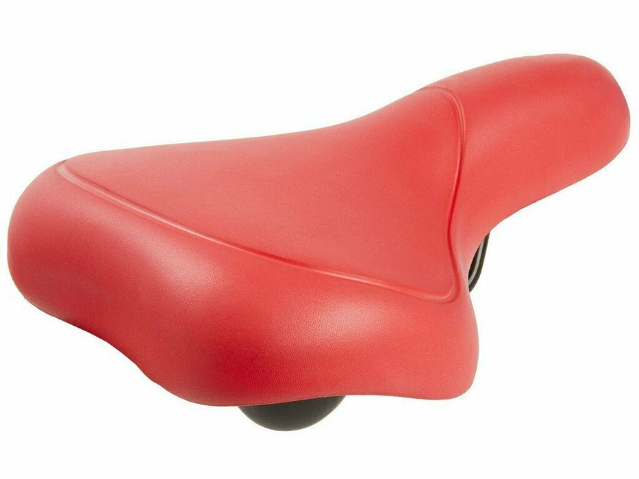 Red Super Comfort Wide Eva Soft Padded Bicycle Saddle Ladies - Men's Bike Seat