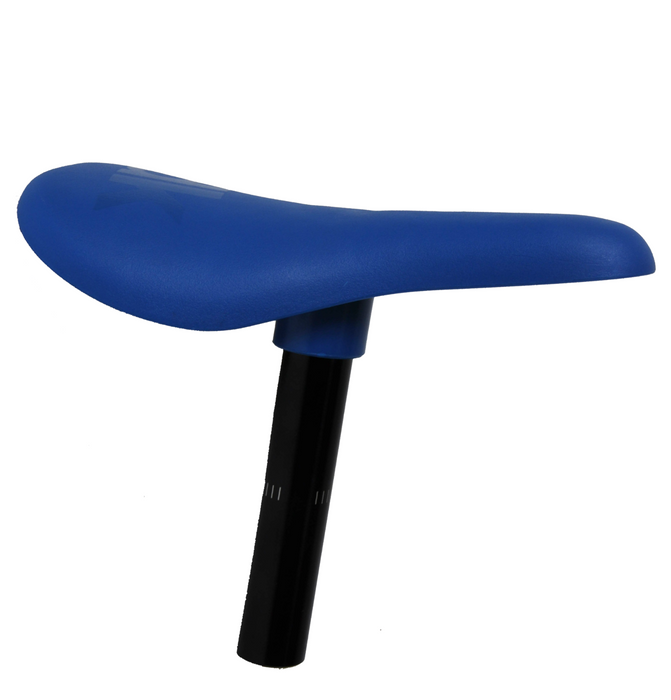 DK Conductor BMX Saddle Polycarbonate Bike Seat Fitted With 25.4mm (1") Seatpost  Choose Blue Black or Green