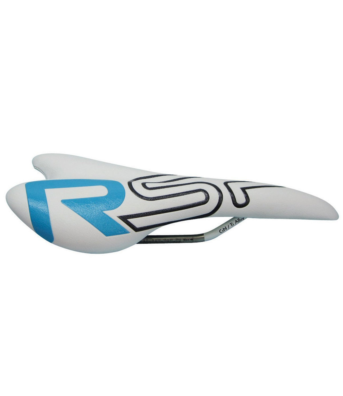 RSP PRO RACE SADDLE WHITE LEATHER GENTS MENS TITANIUM RAILS NORMALLY