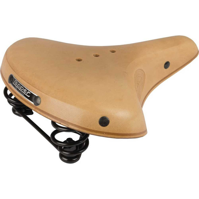 Natural Lepper Concorde Bicycle Leather Saddle Vintage Leather Bike Seat RRP £109