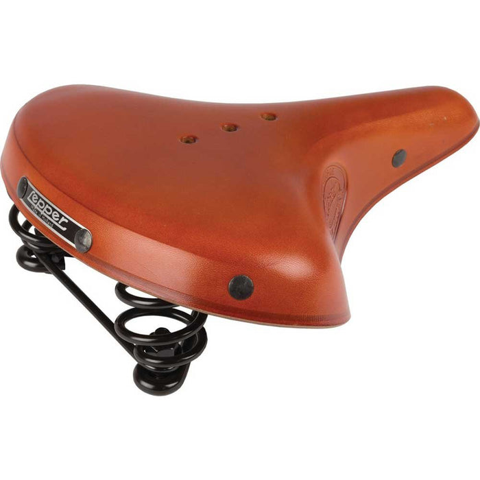 Honey Lepper Concorde Bicycle Leather Saddle Vintage Leather Bike Seat