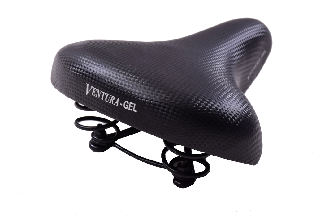 GEL COMFY BIKE SEAT SADDLE COIL SPRUNG GEL COMFORT PADDED WIDE BIKE CY