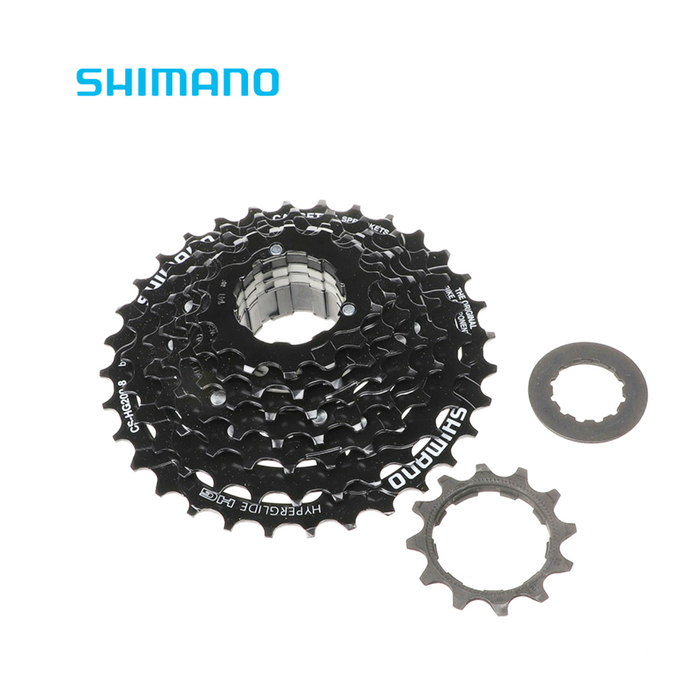 Shimano 8 Speed MTB Cassette Hyperglide Freehub Mountain Bike HG200 Sprocket 12-32T 2021 New Stock Black