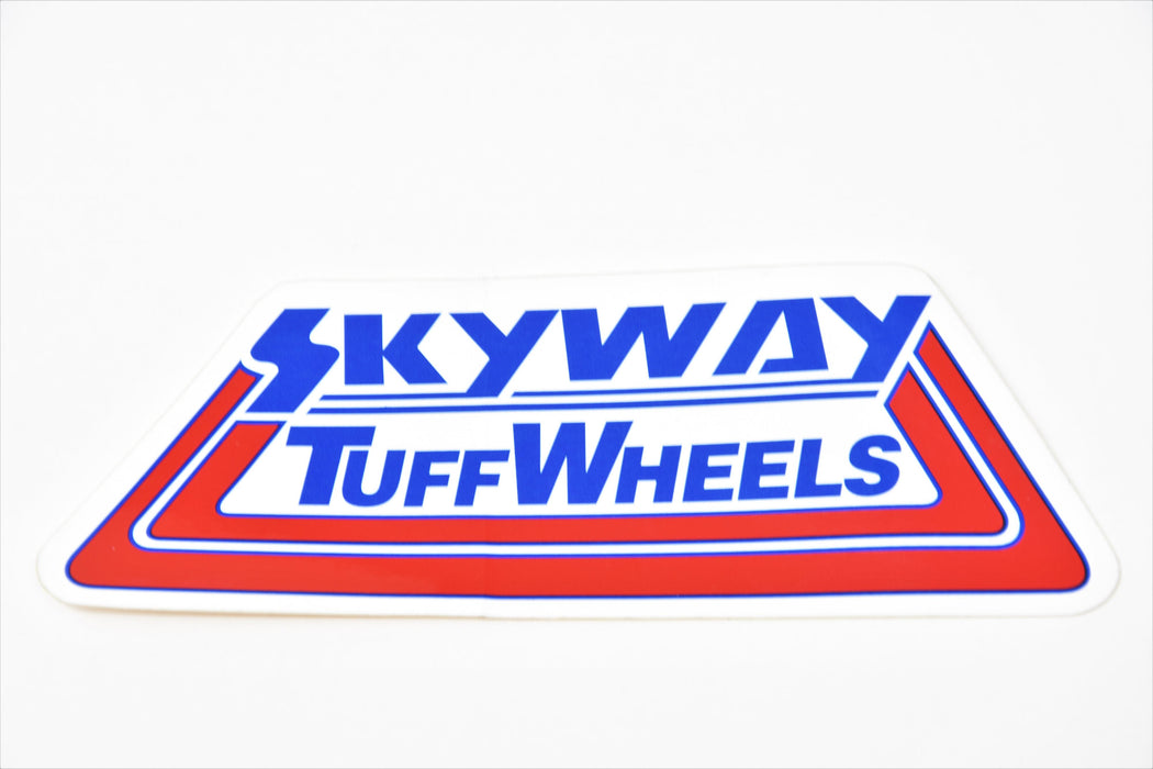 Pair (2) Genuine Bmx “Skyway Tuff Wheels” Retro Decal Sticker Mag Wheel Transfers