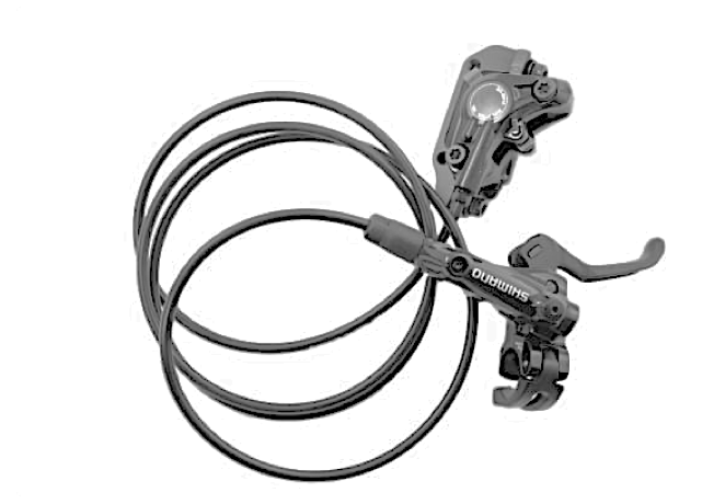 SHIMANO DEORE BL-M615 HYDRAULIC FRONT BRAKE COMPLETE WITH RIGHT LEVER, CALIPER and 900mm HOSE FOR UK & COUNTRIES THAT DRIVE ON THE LEFT