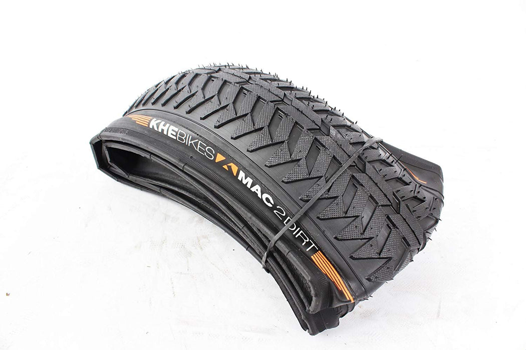 KHE MAC 2 DIRT 20" x 2.20 BMX BIKE FREESTYLER RAMP KEVLAR FOLDING HIGH QUALITY TYRE BLACK