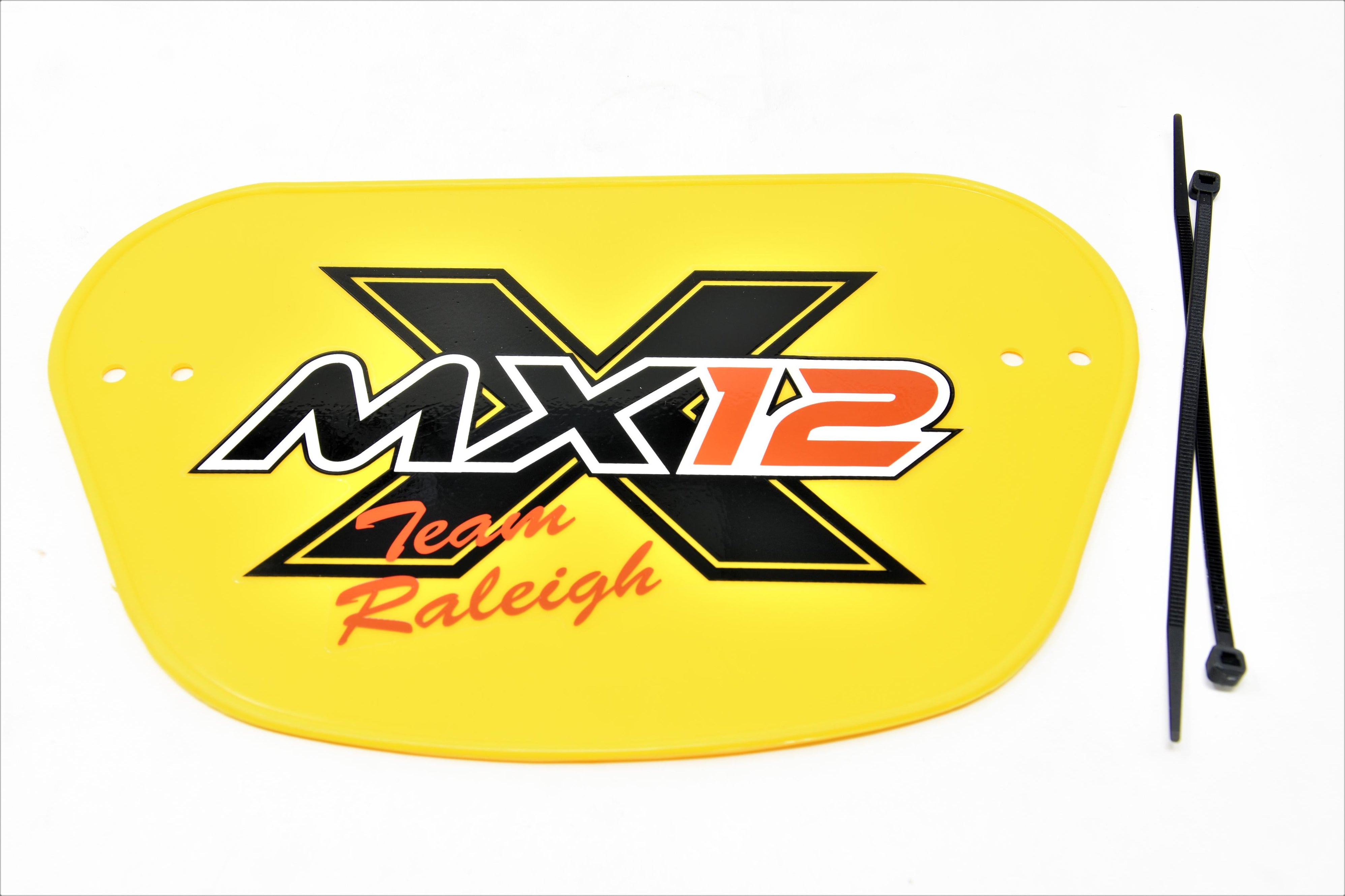 Raleigh MX 12 BMX Bike Front Number Plate Suit All Bikes, Go Karts