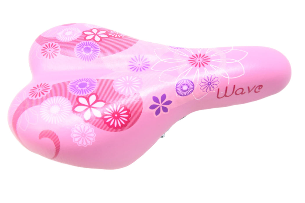Pink Fancy Patterned Raleigh Wave Girls Bike Seat Suit Any 20” To 24” Junior Bike